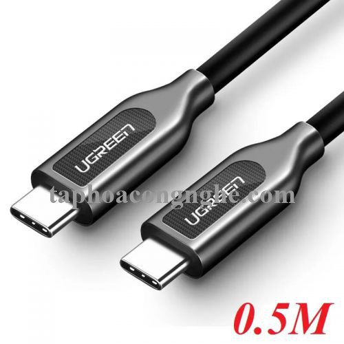 Ugreen 50229 0.5M màu đen Dây USB Type-C sang USB Type-C US266 30050229